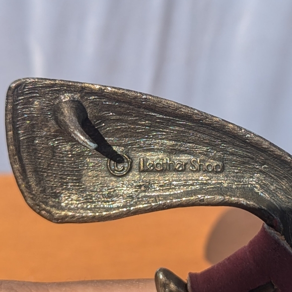 CROCHET & LEATHER BELT - Picture 2 of 2